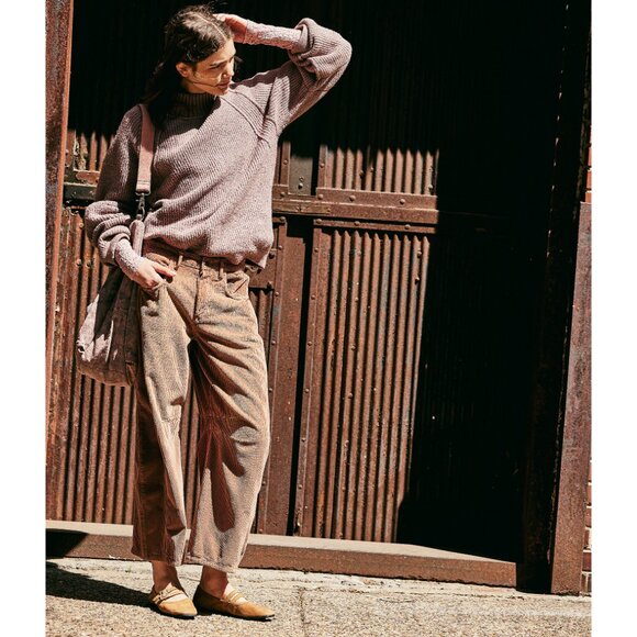 FREE PEOPLE Crystal Gemini Ballet Flat / Burnt Caramel Suede - Picture 11 of 13